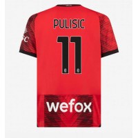 Camiseta AC Milan Christian Pulisic #11 Primera Equipación Replica 2023-24 mangas cortas